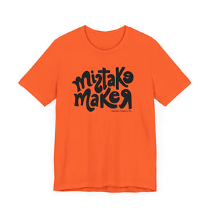 MISTAKE MAKER Black Logo Unisex Jersey Short Sleeve Tee