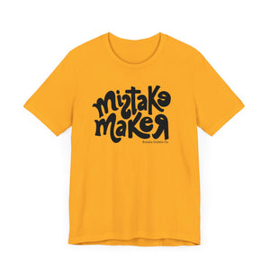 MISTAKE MAKER Black Logo Unisex Jersey Short Sleeve Tee