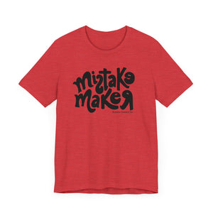 MISTAKE MAKER Black Logo Unisex Jersey Short Sleeve Tee