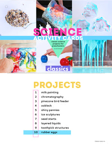 10 Science Activity Cards: CLASSICS