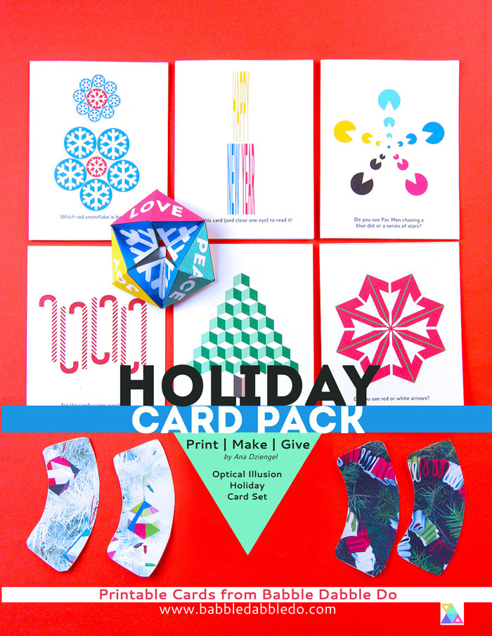 Printable Holiday Card Pack