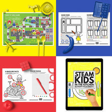 Load image into Gallery viewer, STEAM Kids Printable Placemats